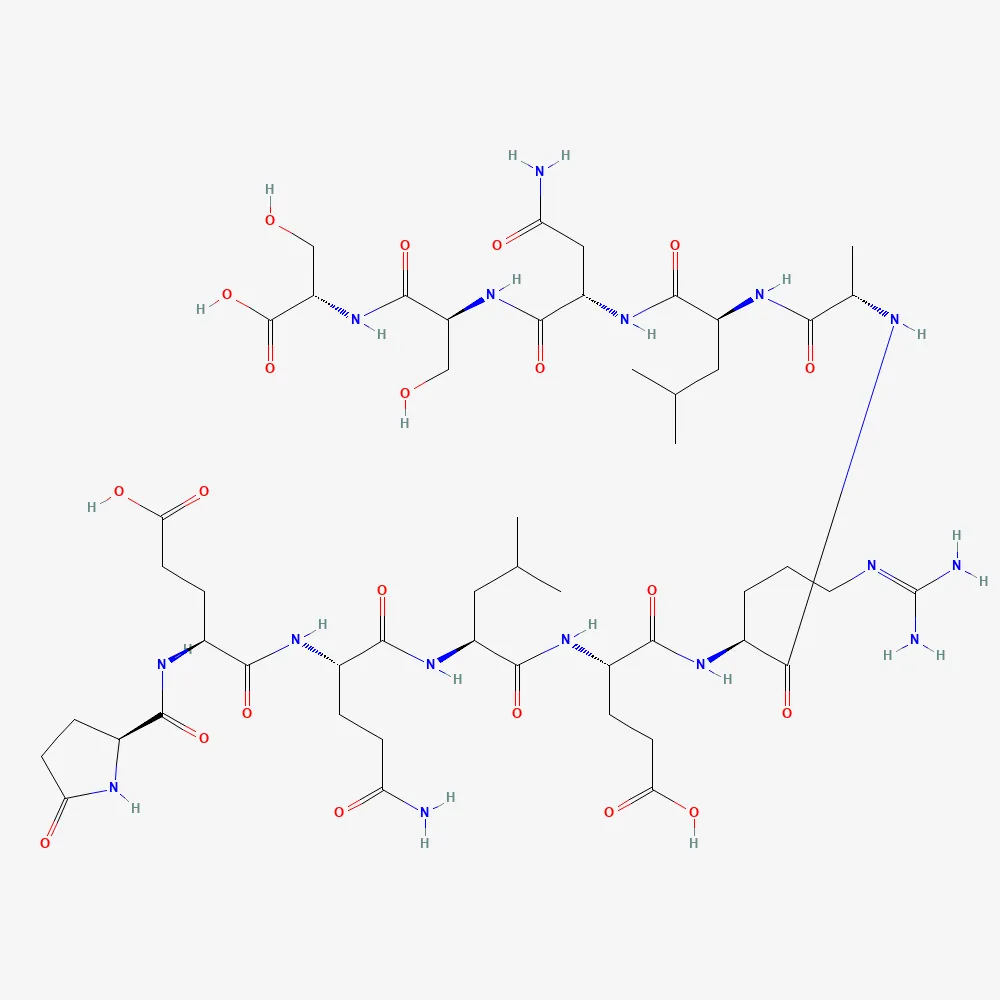 2D chemical structure of ARA-290 (Cibinetide), C51H84N16O21