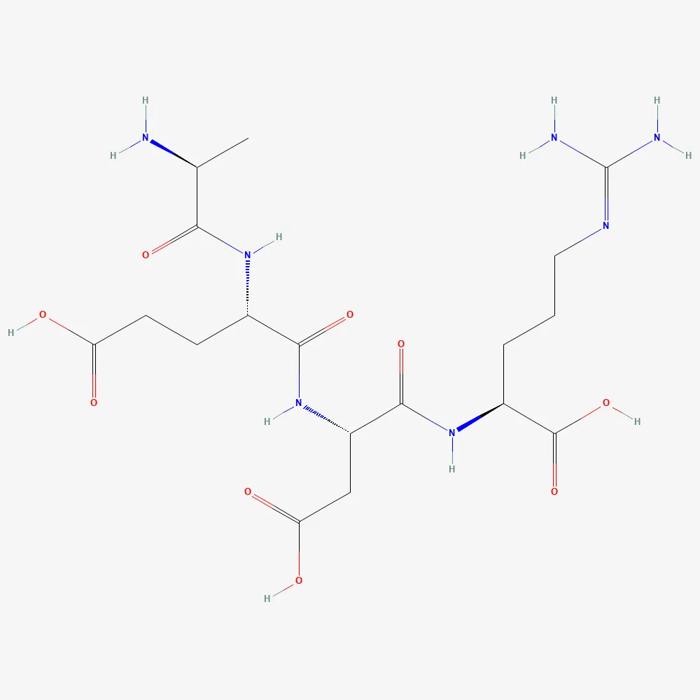 2D chemical structure of Cardiogen, C18H31N7O9