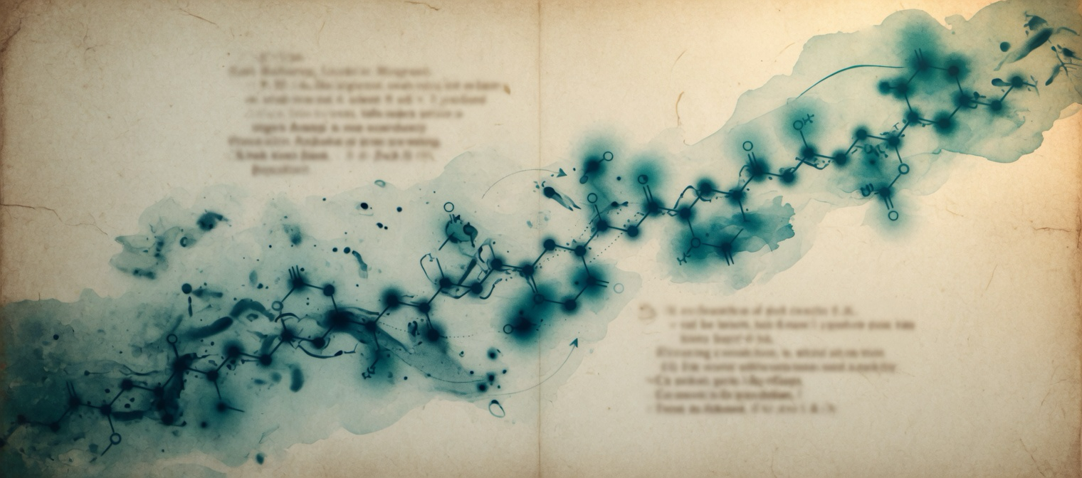 Scholarly parchment and ink abstract no readable words