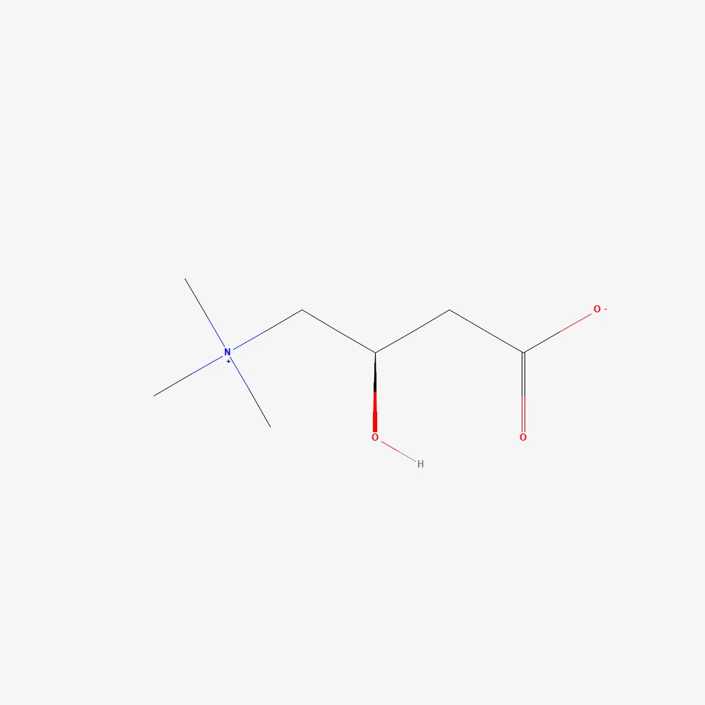2D chemical structure of L-Carnitine (injection), C7H15NO3