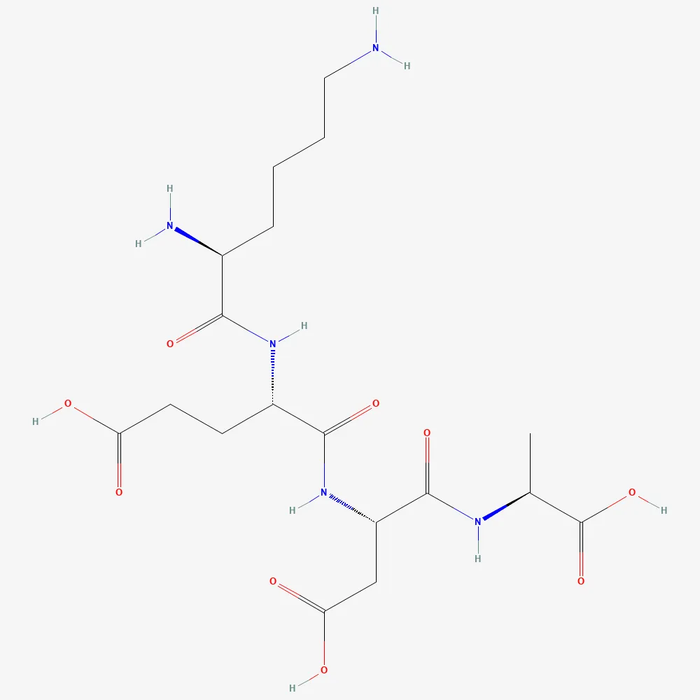 2D chemical structure of Livagen, C18H31N5O9