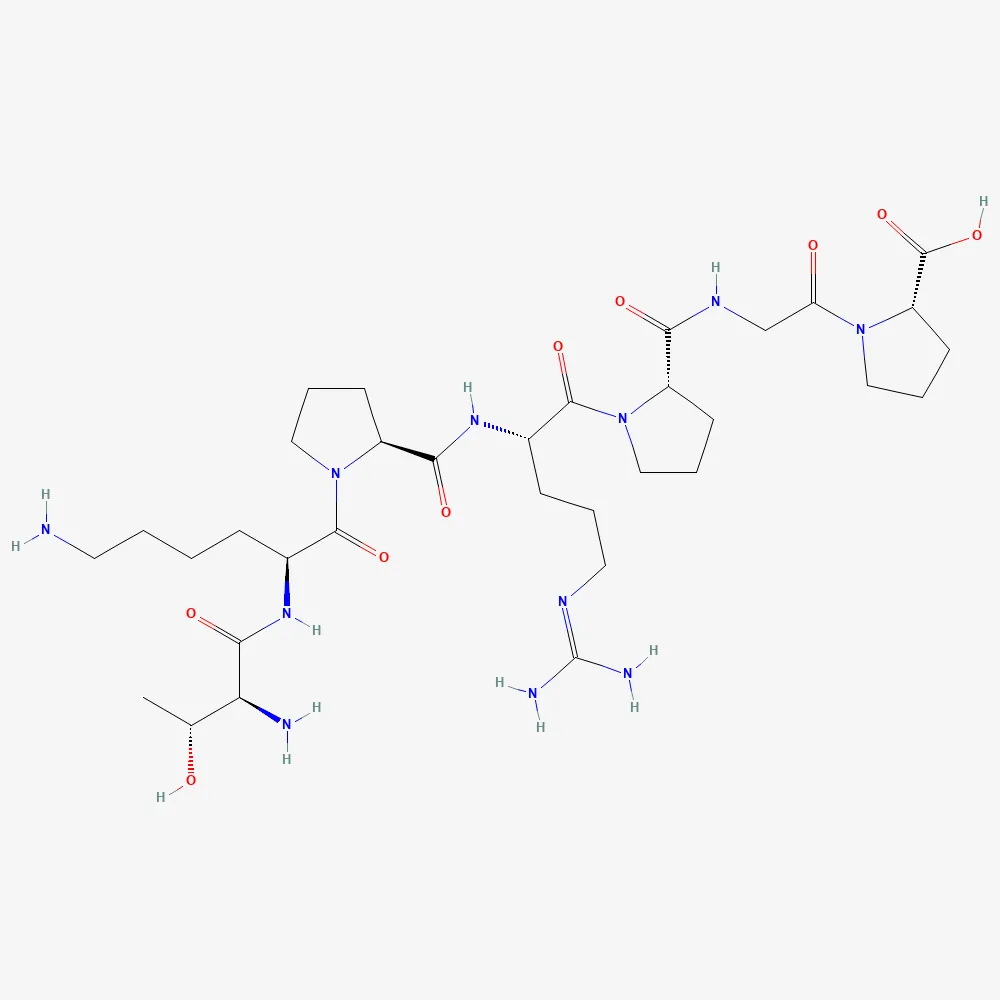 2D chemical structure of Selank, C33H57N11O9