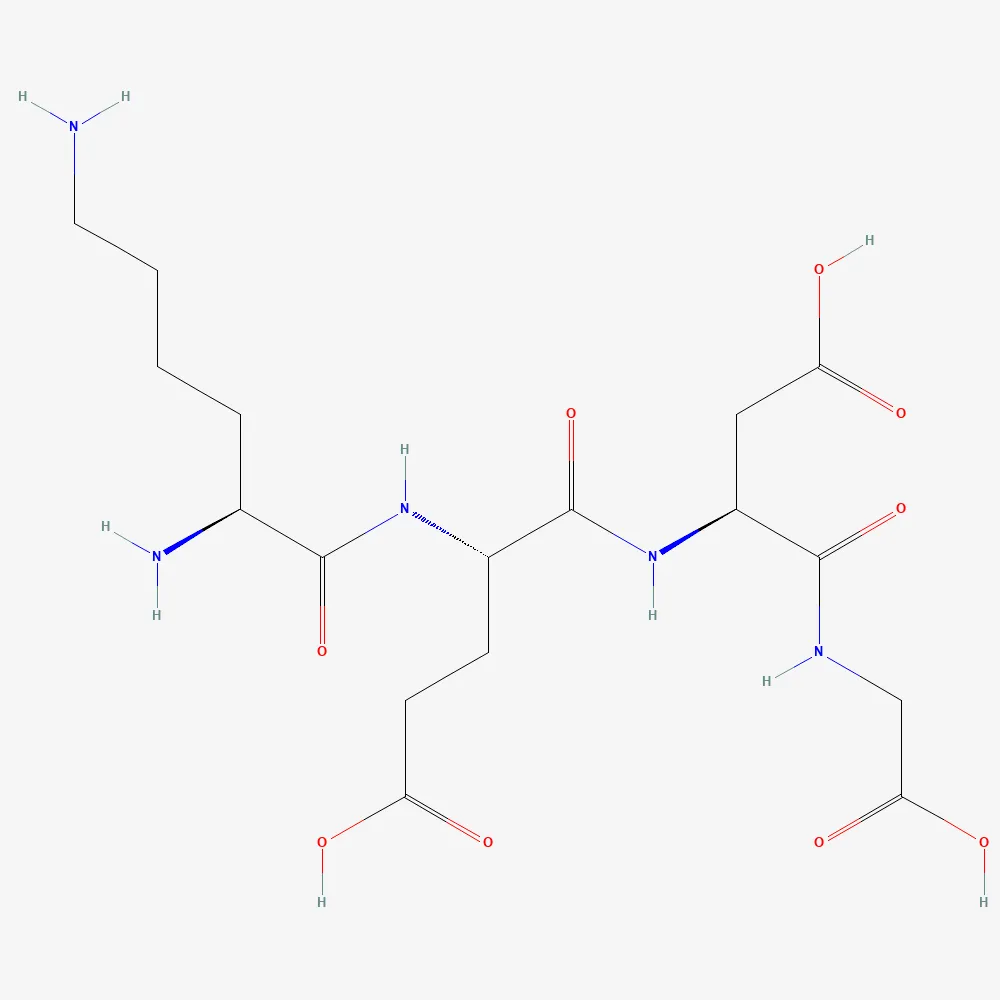 2D chemical structure of Testagen, C17H29N5O9