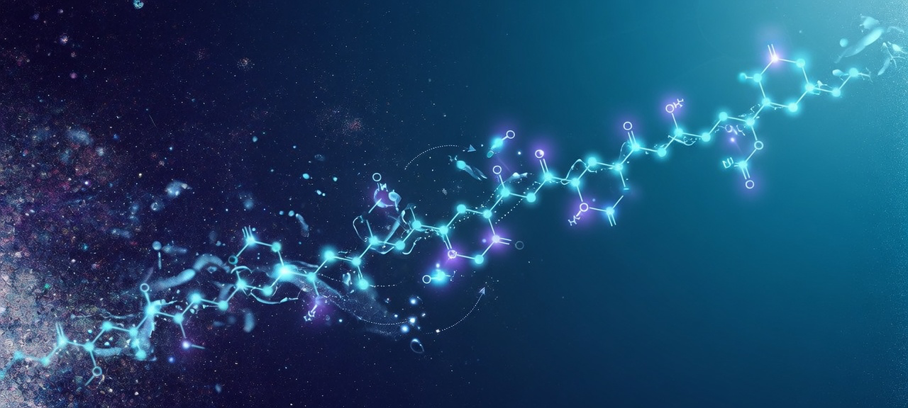 Amino acid chain resolving into ordered structure